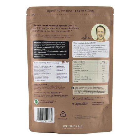 Pulbere functionala Eco fara gluten Macuchino, 200 g, Republica Bio 610175