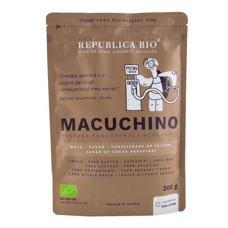 Pulbere functionala Eco fara gluten Macuchino, 200 g, Republica Bio