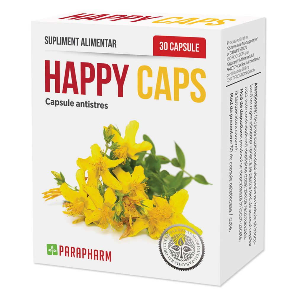 Happy Caps, 30 capsule, Parapharm