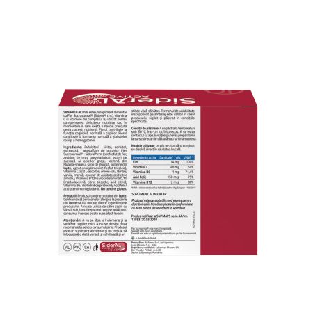 SiderAL Active, 30 plicuri, Solacium Pharma 659977