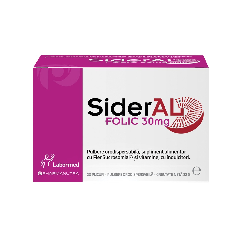 SiderAL Folic, 20 plicuri, Labormed