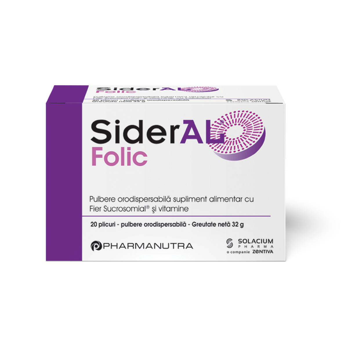 SiderAL Folic, 20 plicuri, Labormed