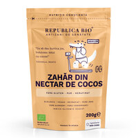 Zahar bio din nectar de cocos pur, 200 g, Republica Bio