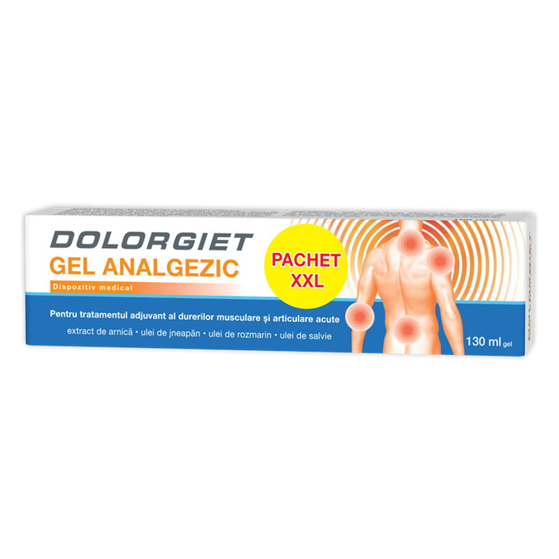 Gel analgezic Dolorgiet, 130 ml, Zdrovit