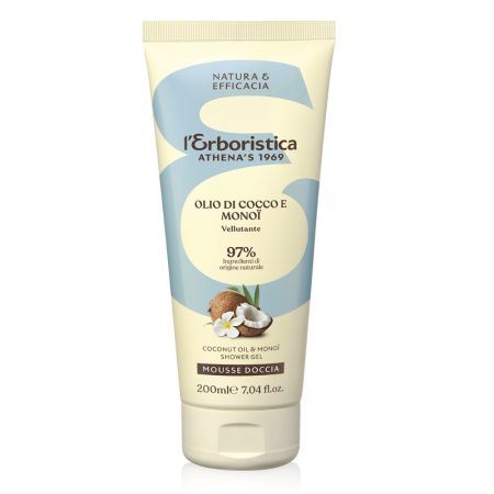 Gel de dus vegan cu nuca de cocos, 200 ml, L'Erboristica