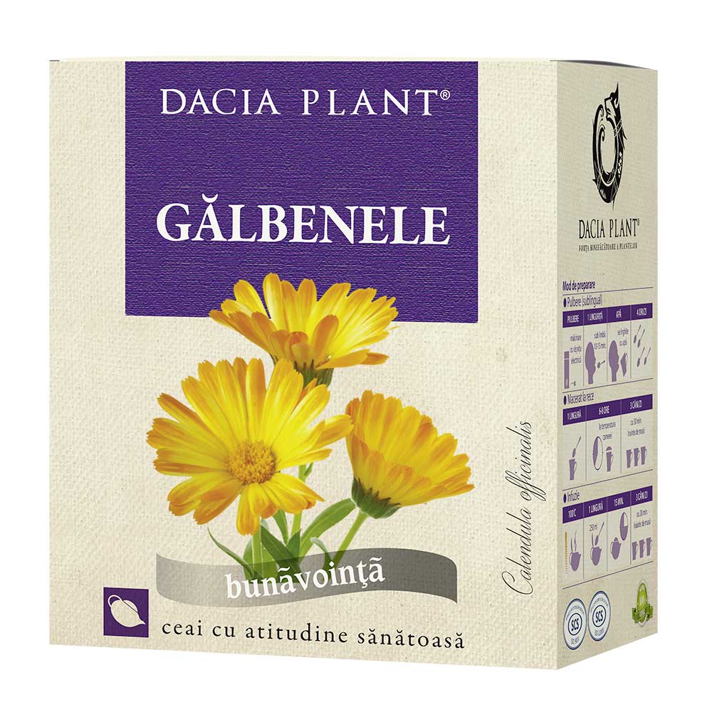 Ceai de Galbenele, 50g, Dacia Plant