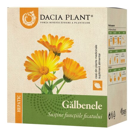 Ceai de Galbenele, 50 g, Dacia Plant