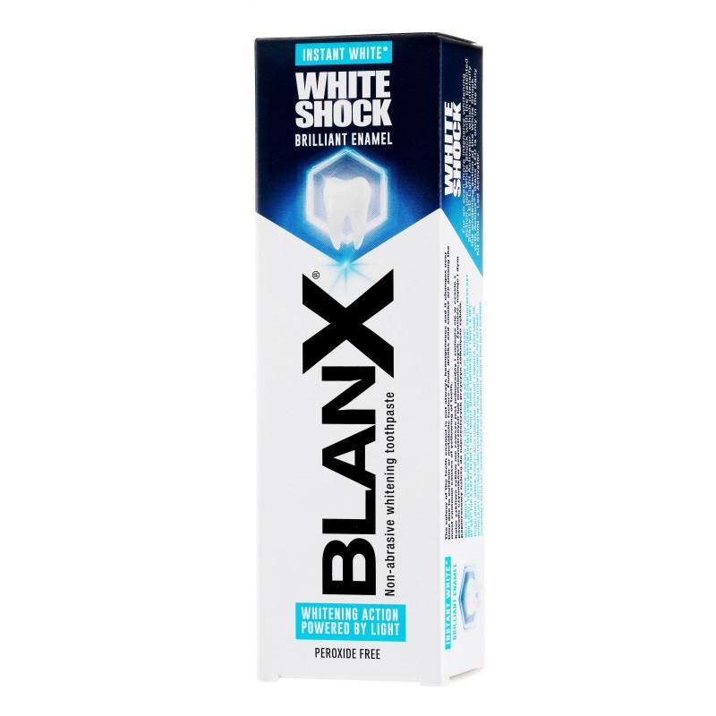 Pasta de dinti pentru albire Blanx White Shock, 75 ml, Coswell