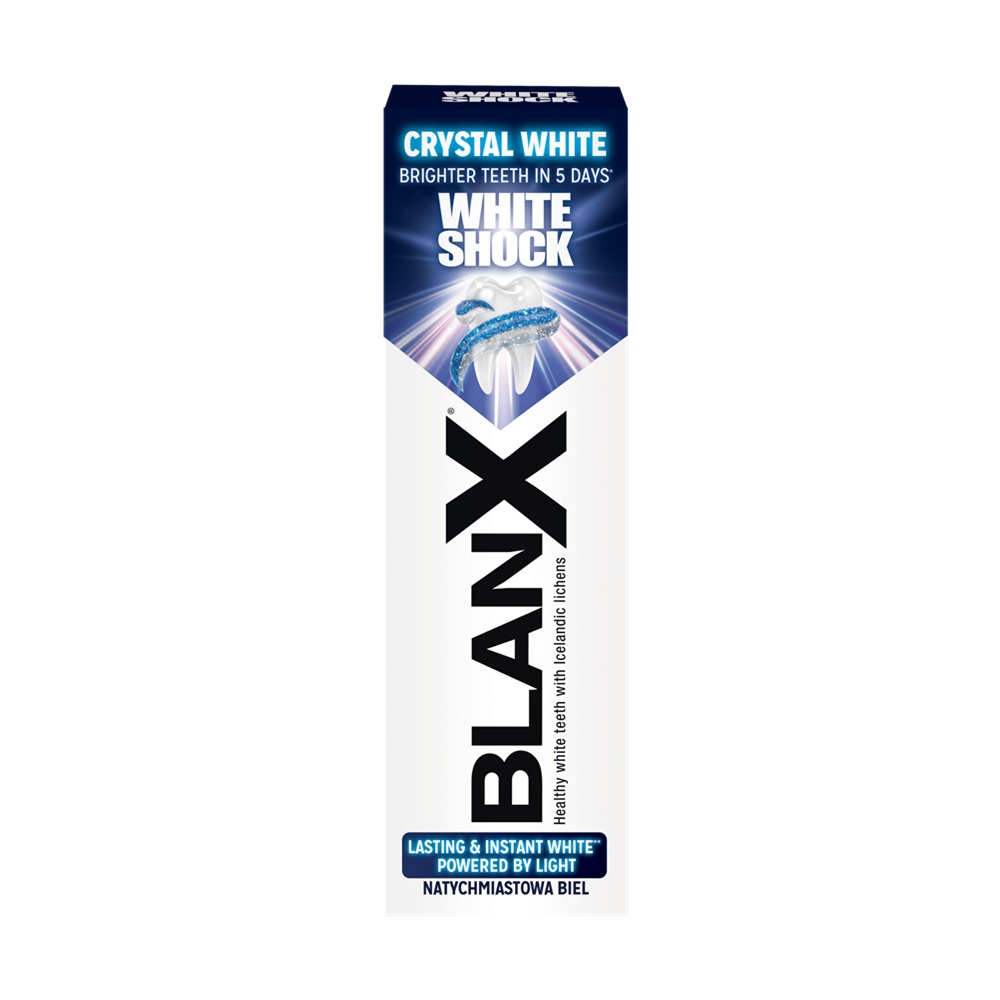 Pasta de dinti pentru albire Blanx White Shock, 75 ml, Coswell