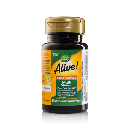 Multivitamine fara fier adaugat Alive Nature's Way, 30 tablete, Secom 727728
