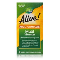 Multivitamine fara fier adaugat Alive Nature's Way, 30 tablete, Secom