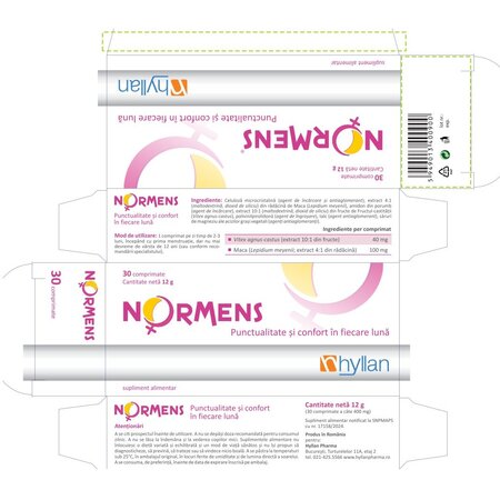 Pachet Normens, 3 x 30 comprimate, Hyllan 702093