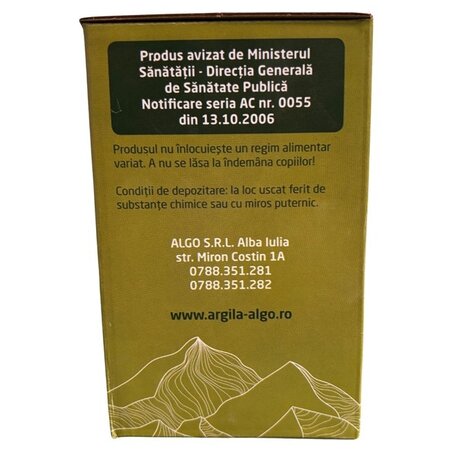 Argila sub forma de bulgarasi, 1 kg, Algo 704866