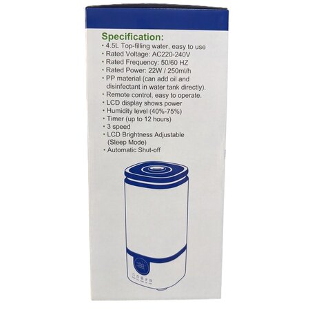 Umidificator de aer cu ultrasunete si aromaterapie PM27, Perfect Medical 724053
