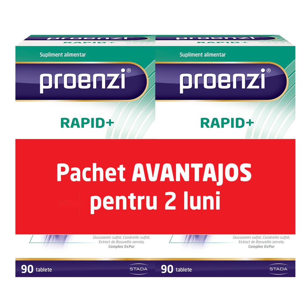 Pachet Proenzi Rapid+, 90 + 90 tablete, Walmark