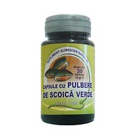 Capsule cu pulbere de scoica verde, 400 mg, 30 capsule, Herbavit