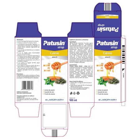 Patusin Calmo sirop pentru adulti, 100 ml, Laropharm 705122