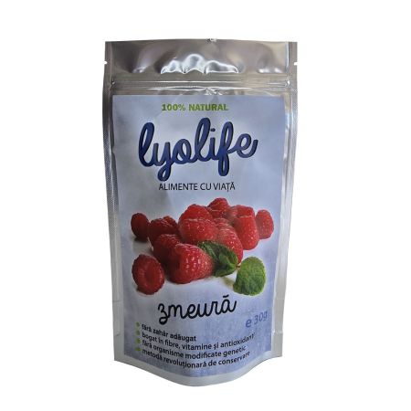 Zmeura liofilizata Lyolife, 30 g, Lifesense