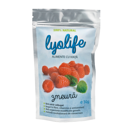 Zmeura liofilizata Lyolife, 30 g, Lifesense