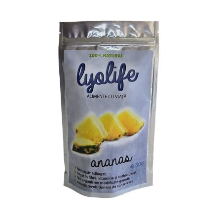 Ananas liofilizat LyoLife, 30 g, Lifesense