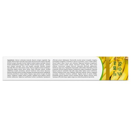 Pasta de dinti naturala pentru copii cu argila activa si banane Junior, 80 ml, Vivanatura 710187