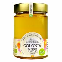 Miere poliflora Bio cruda Colonia, 420 g, Evicom Honey