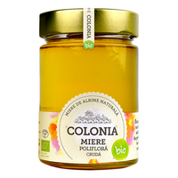 Miere poliflora Bio cruda Colonia, 420 g, Evicom Honey