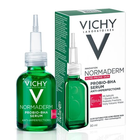 Serum anti-imperfectiuni Probio-BHA pentru ten gras cu tendinta acneica Normaderm, 30 ml, Vichy 599749