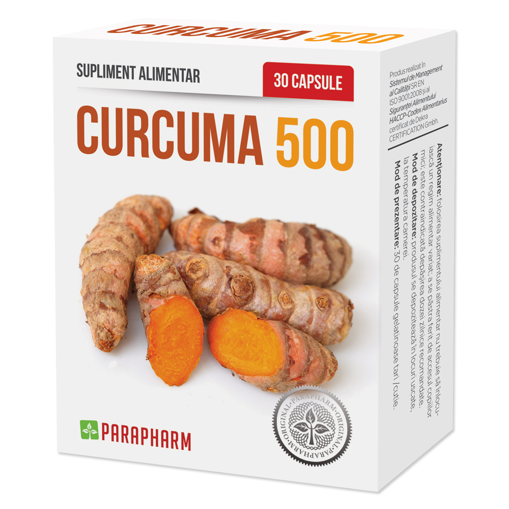 Curcuma, 500, 30 capsule, Parapharm