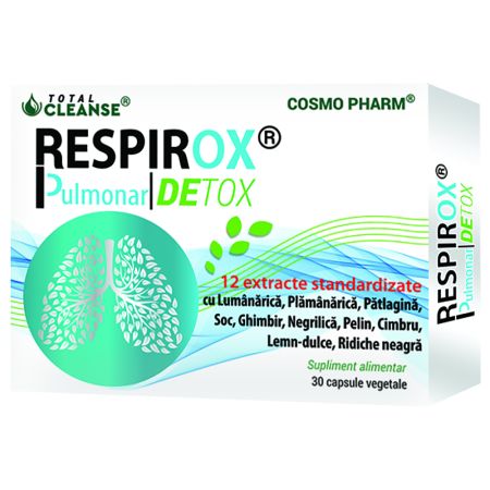 Respirox Pulmonar Detox Total Cleanse, 30 capsule, Cosmopharm