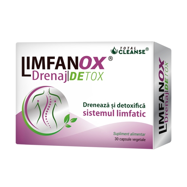 Limfanox Drenaj Detox Total Cleanse, 30 capsule, Cosmopharm