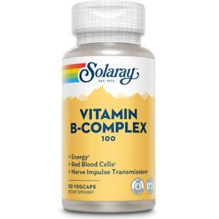 Vitamin B-Complex Solaray, 100 mg, 50 capsule, Secom