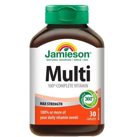 Multi 100% Complete Vitamin, 30 capsule, Jamieson