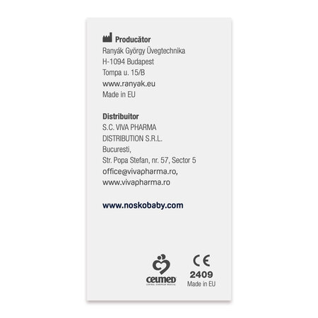 Aspirator nazal pentru nou nascuti si copii Basic, 1 bucata, Nosko 708847