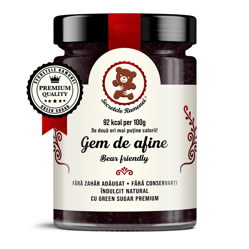 Gem de afine Secretele Ramonei, 350 g, Laboratoarele Remedia