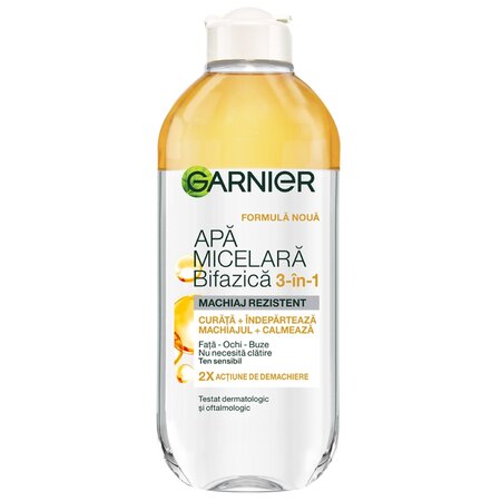 Apa micelara bifazica cu ulei de argan Skin Naturals, 400 ml, Garnier