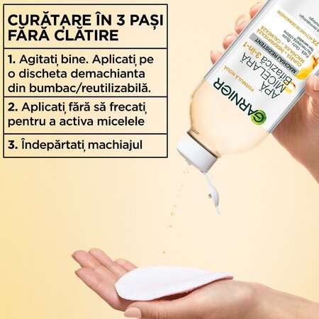Apa micelara bifazica cu ulei de argan Skin Naturals, 400 ml, Garnier 757499