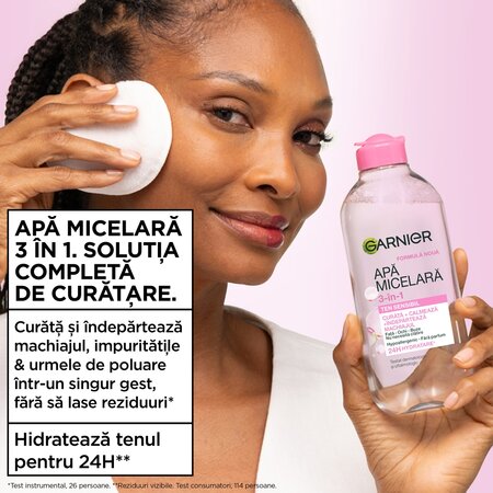 Apa micelara pentru ten sensibil Skin Naturals, 400 ml, Garnier 757486