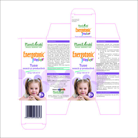 Sirop Energotonic Junior Tuse, 125 ml, Plant Extrakt 732949