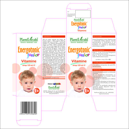 Sirop Energotonic Vitamine, 125 ml, Plant Extrakt 732969