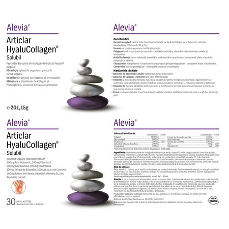 biocomplex Articlar HyaluCollagen, 20 plicuri, Alevia 752704