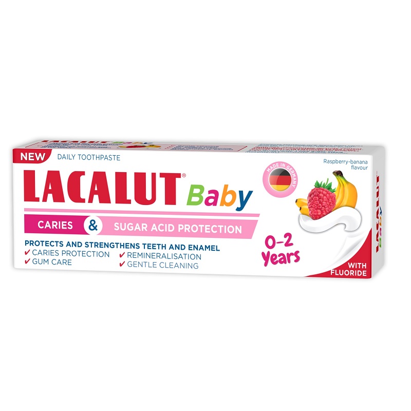 Pasta de dinti 0-2 ani Lacalut Baby , 55 ml, Theiss Naturwaren