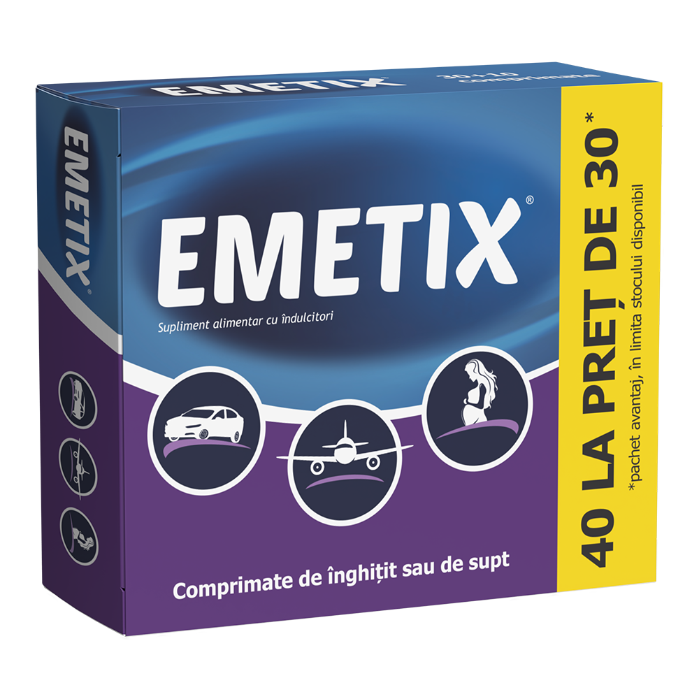 Emetix, 40 comprimate, Fiterman