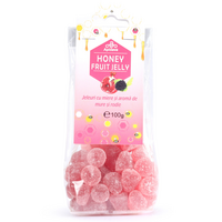 Jeleuri cu miere si aroma de mure si rodie Honey Fruit Jelly, 100 g, Apidava