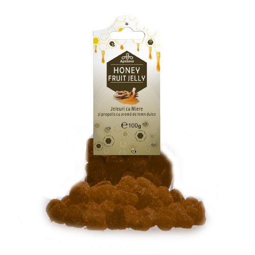 Jeleuri cu propolis si aroma de lemn dulce, 100g, Apidava