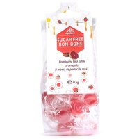 Bomboane fara zahar cu propolis si aroma de portocale rosii, 70 g, Apidava