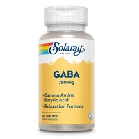 Gaba Solaray, 750 mg, 60 tablete, Secom