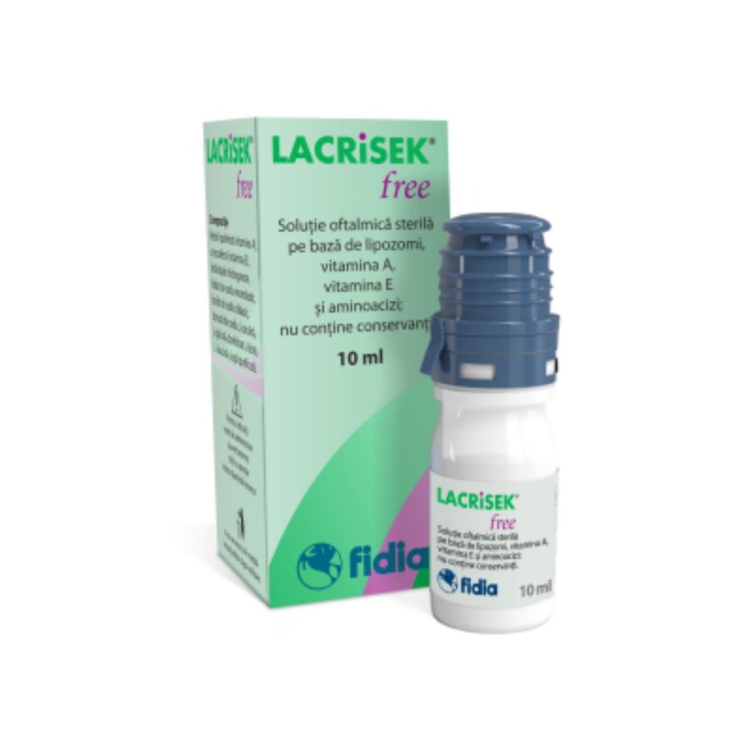 Solutie oftalmica Lacrisek Free, 10 ml, Fidia