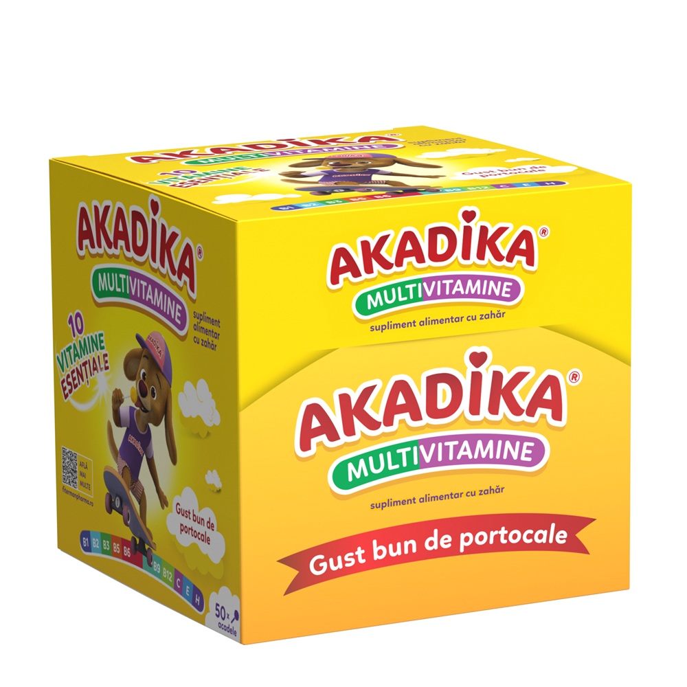 Acadele Multivitamine Akadika, 50 bucati, Fiterman Pharma