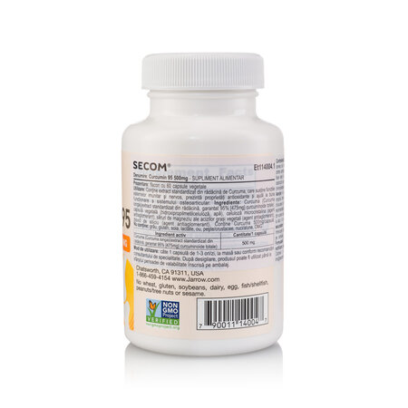 Curcumin 95 Jarrow Formulas, 500 mg, 60 capsule, Secom 725032